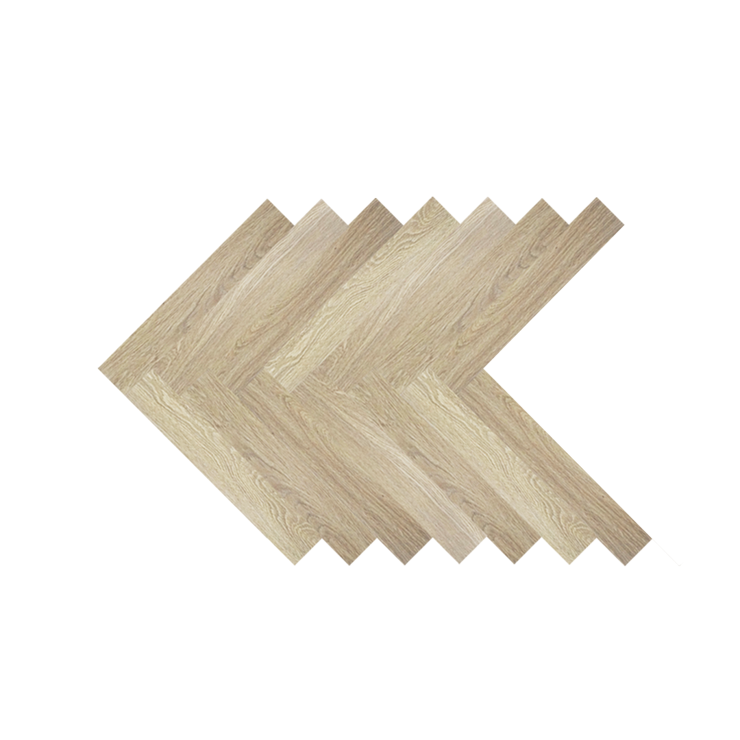 Extra Light Gold Teak Wood Herringbone (GR22905)